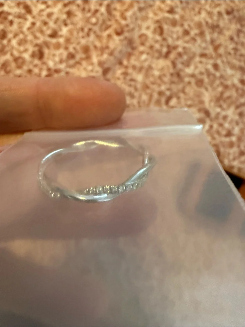 Quince 14K White Gold Diamond Petite Twist Ring